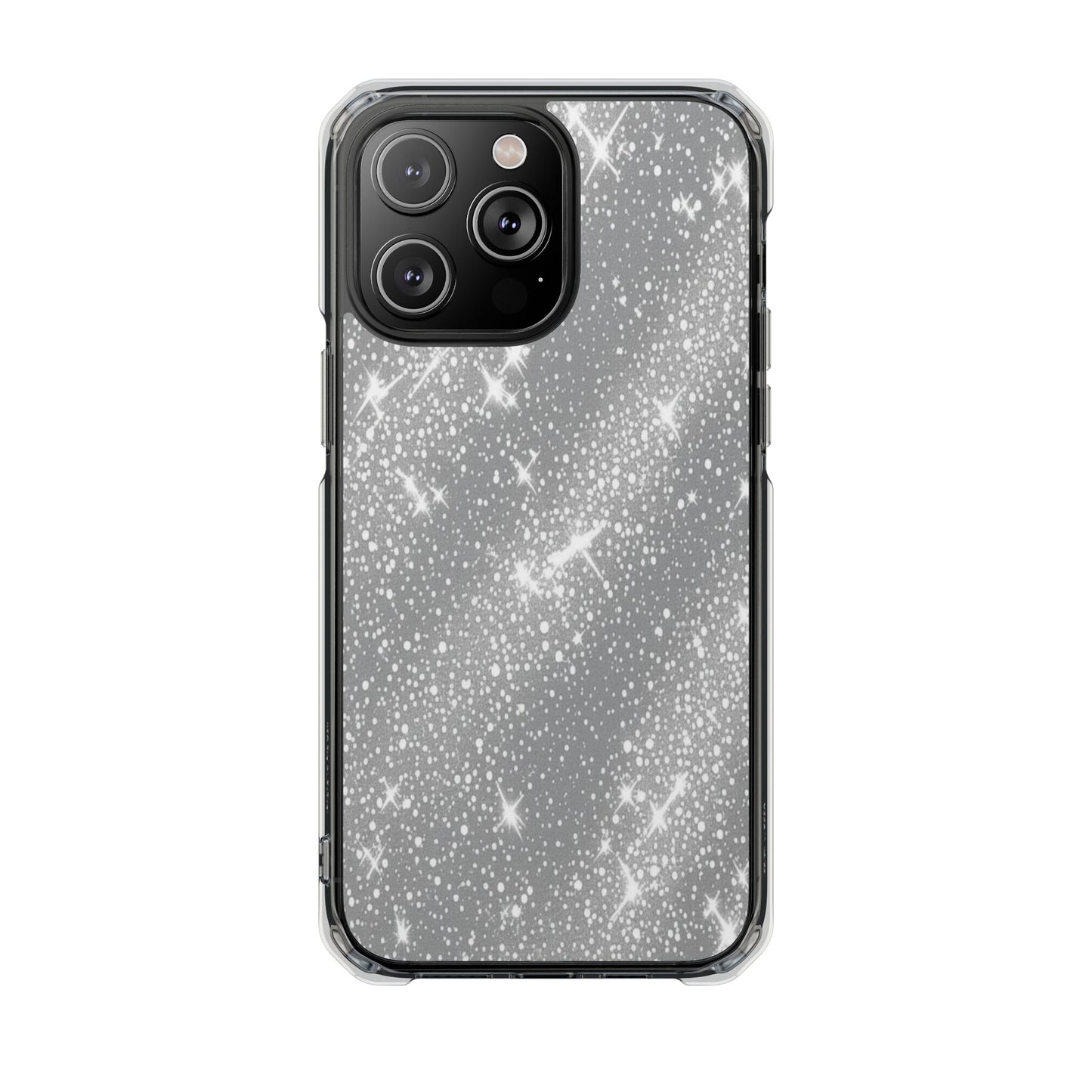 Clear Glitter Magnetic Phone Case — Sparkle Impact Protection