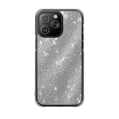 Clear Glitter Magnetic Phone Case — Sparkle Impact Protection