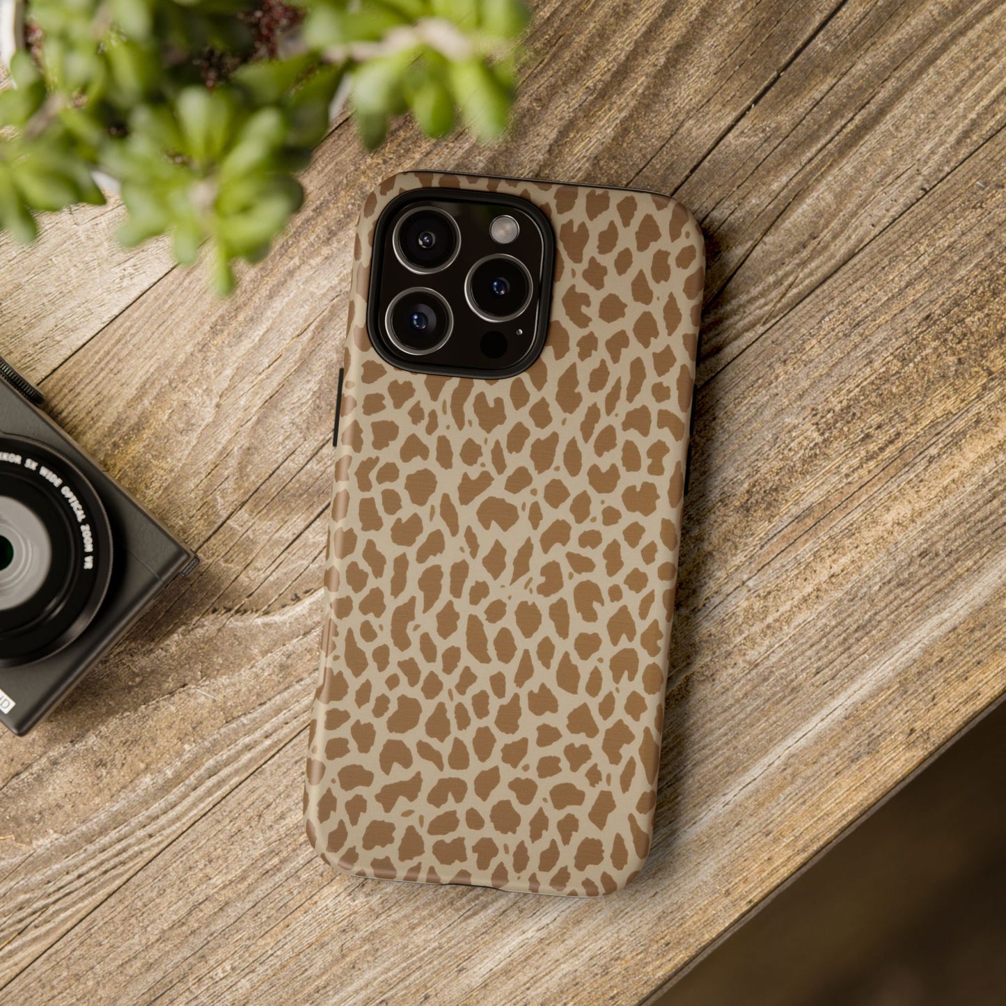 Leopard Print Tough Phone Case — Slim Protective Animal Pattern