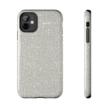 Speckled Gray Tough Phone Case — Protective Shockproof iPhone Cover
