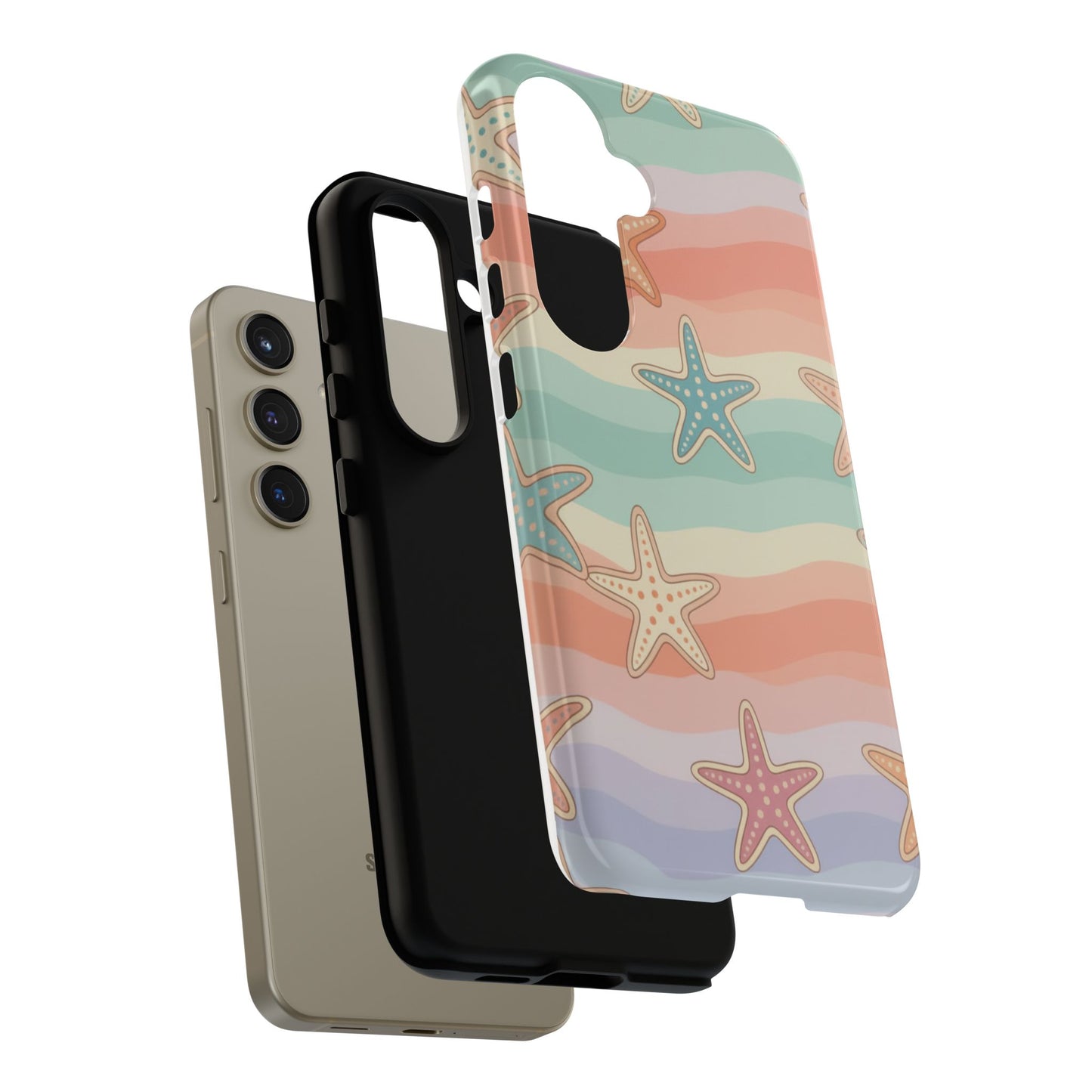 Starfish Wave Tough Phone Case — Pastel Beach Protective Cover