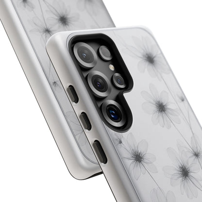 Tough Case — Black & White Floral Tough Phone Case