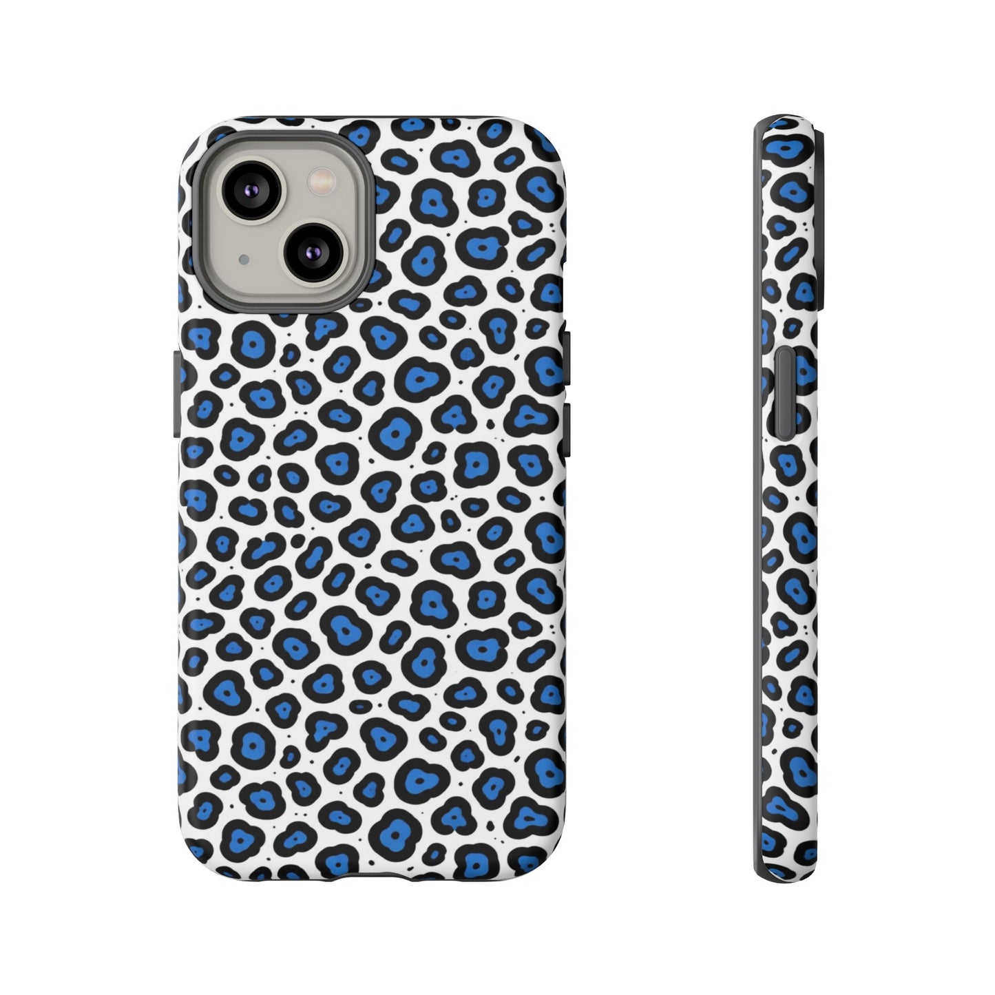 Blue Leopard Print Phone Case – Tough Protective Cover
