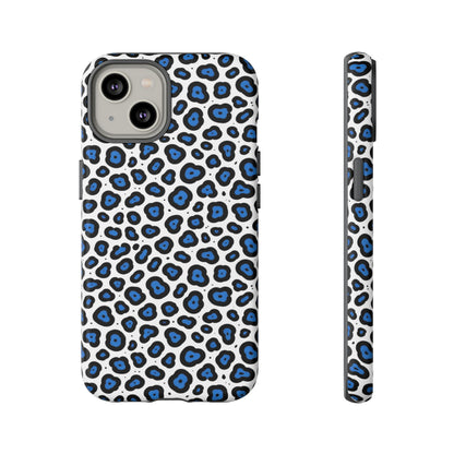 Blue Leopard Print Phone Case – Tough Protective Cover