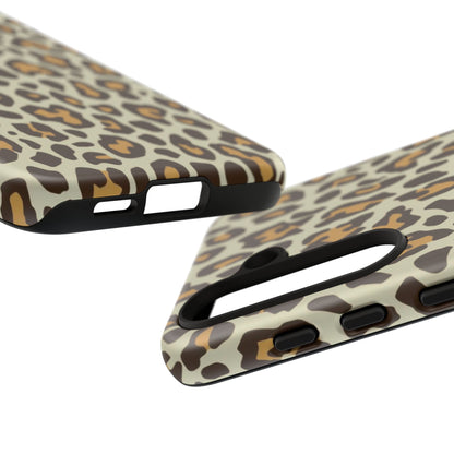 Leopard Print Tough Phone Case — Durable Protective Animal Print Case