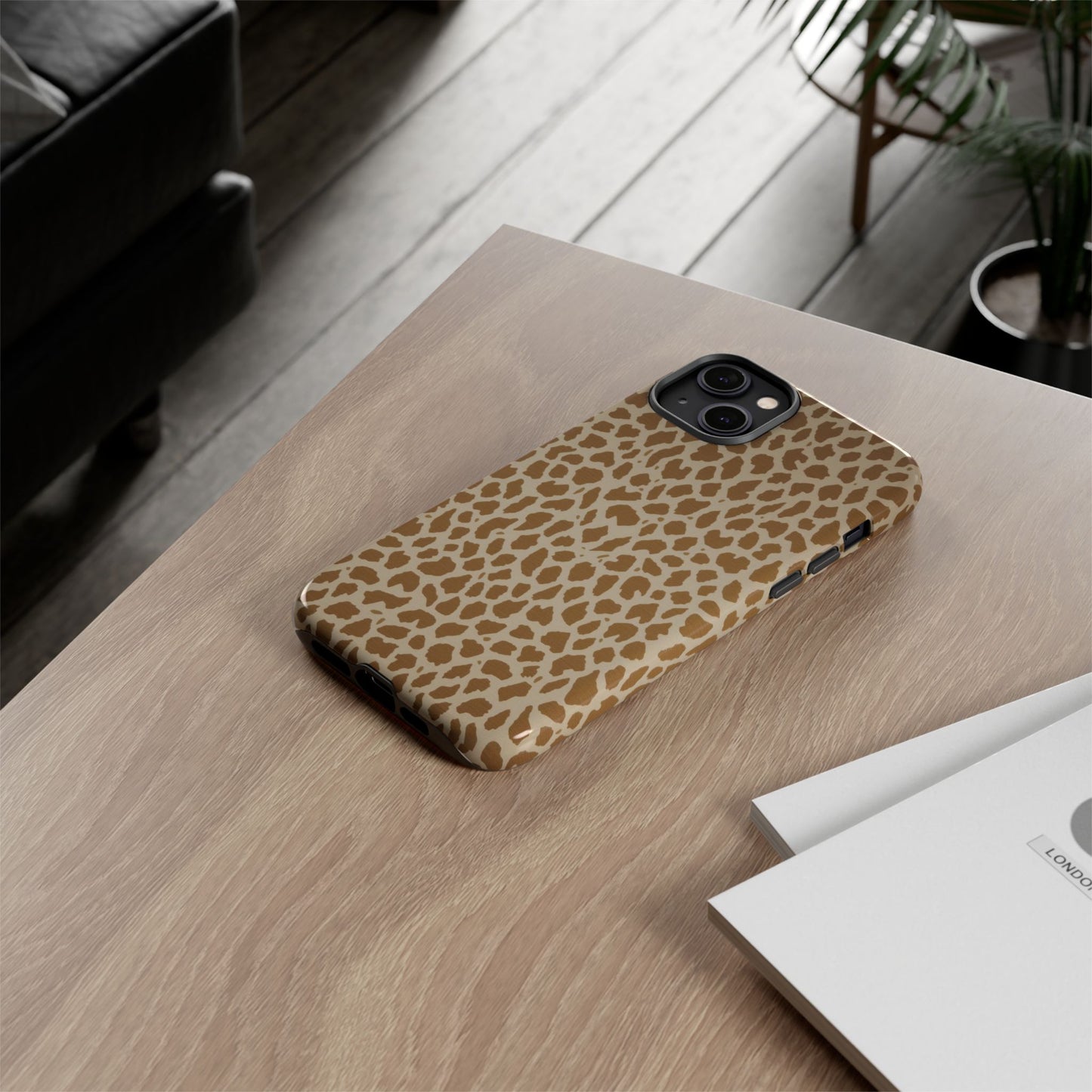 Leopard Print Tough Phone Case — Slim Protective Animal Pattern