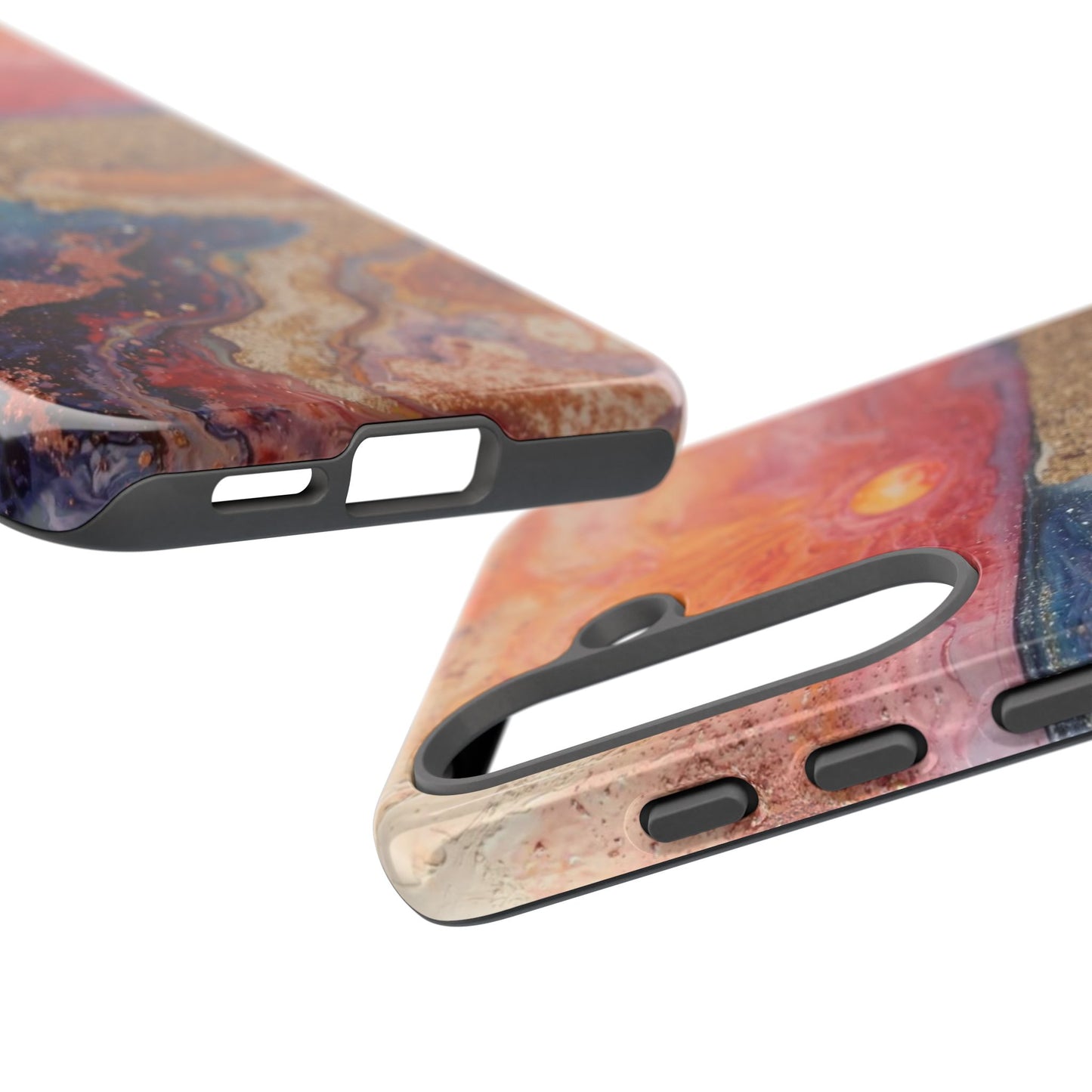 Sunset Coast Phone Case — Colorful Abstract Beach Art Tough Case