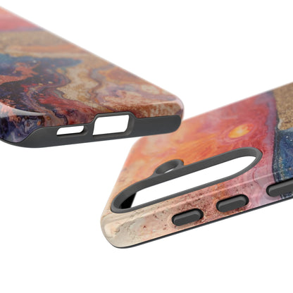 Sunset Coast Phone Case — Colorful Abstract Beach Art Tough Case