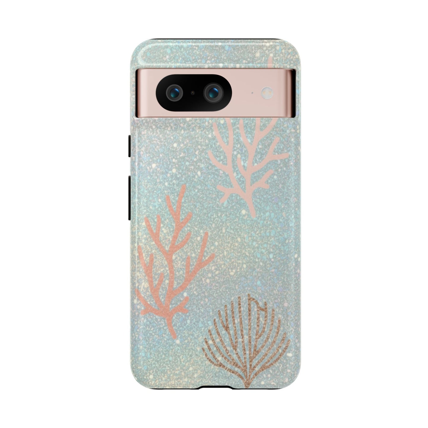 Seafoam Sparkle Phone Case – Coral & Seashell Tough Case