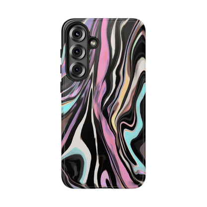 Abstract Marble Tough Phone Case — Pastel Swirl Protective Cover