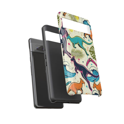 Tough Cases — Colorful Surfing Kangaroo Phone Case