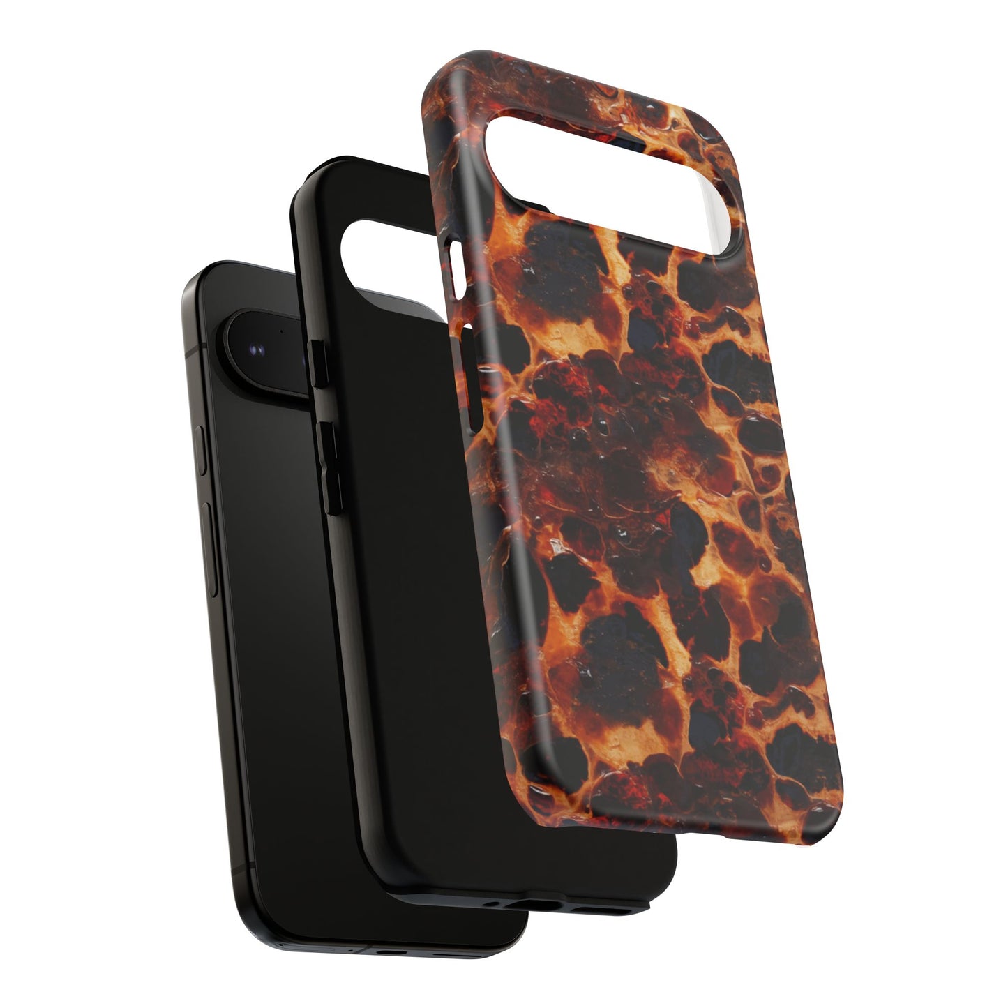 Tortoiseshell Phone Case — Protective iPhone Cover with Classic Amber Pattern