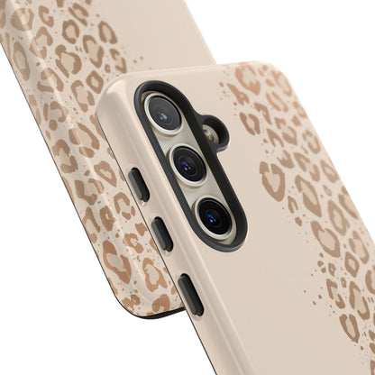Phone Case – Beige Leopard Print Protective Cover