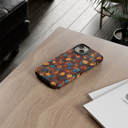 Phone Case - Amber Tortoiseshell Mosaic Protective Cover