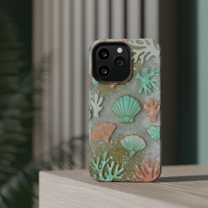 Seashell Coral Magnetic Impact Phone Case