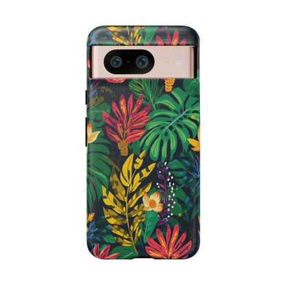 Tropical Floral Phone Case — Vibrant Jungle Leaf Protective Cover