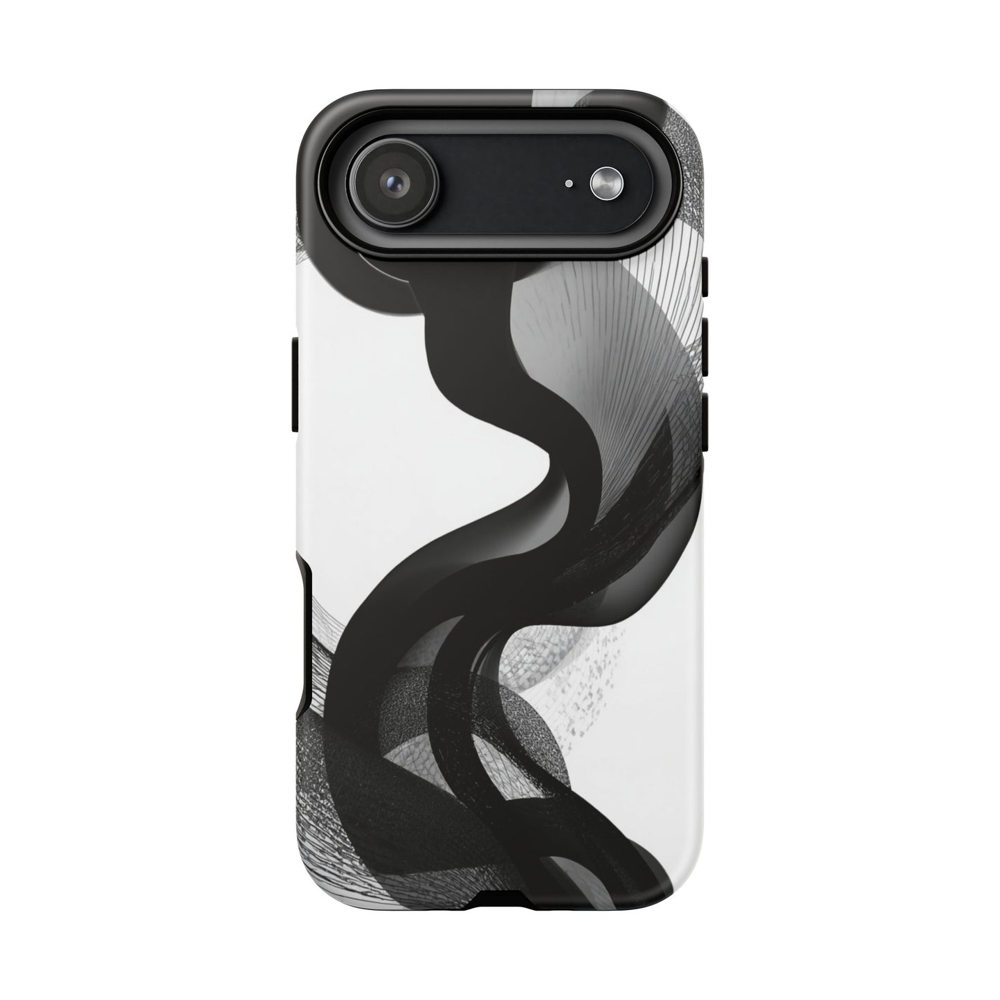 Phone Case — Monochrome Abstract Protective Cover