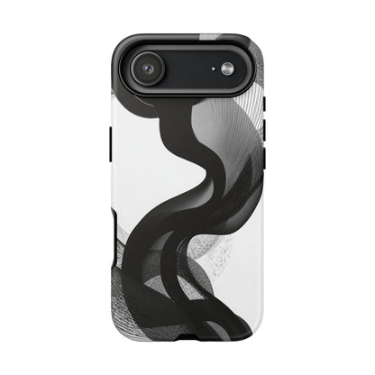 Phone Case — Monochrome Abstract Protective Cover