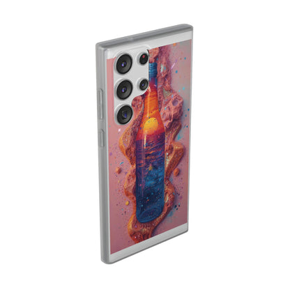 Phone Case — Surreal Sunset Bottle Art Flexible Protective Cover