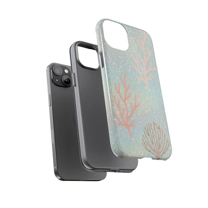 Seafoam Sparkle Phone Case – Coral & Seashell Tough Case
