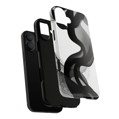 Phone Case — Monochrome Abstract Protective Cover