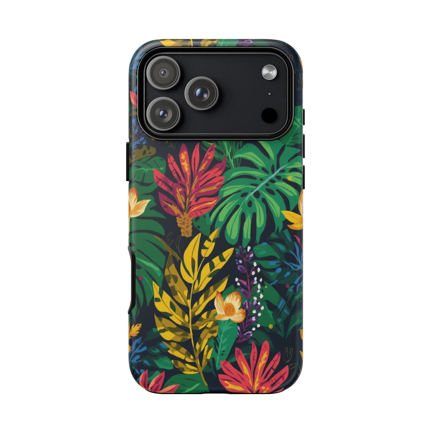 Tropical Floral Phone Case — Vibrant Jungle Leaf Protective Cover