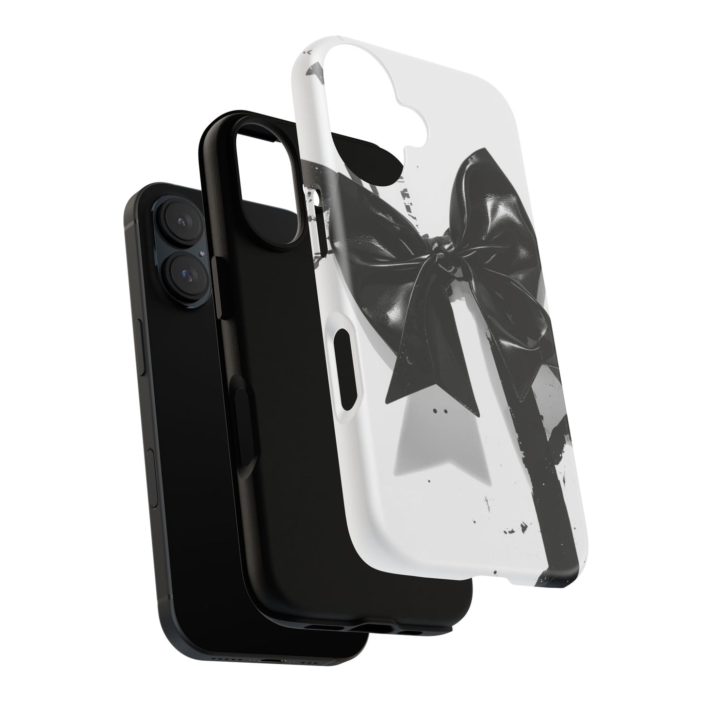 Phone Case — Black Bow Graphic Protective Cover