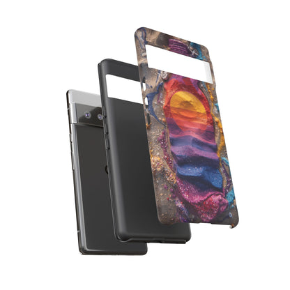 Phone Case — Colorful Sand Art Sunset Tough Protective Case