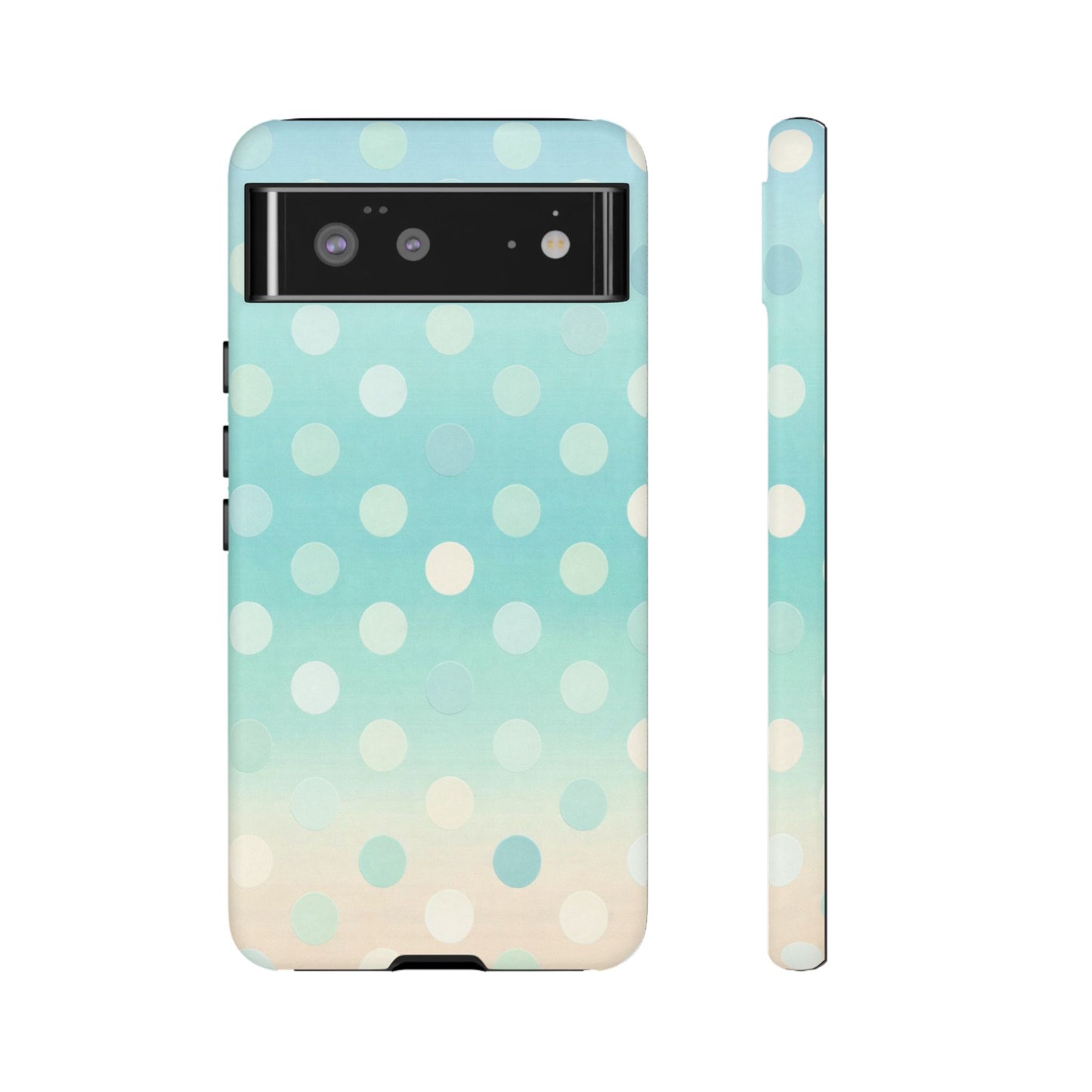 Abstract Palm Tough Phone Case — Minimal Coastal Blue Protective Cover