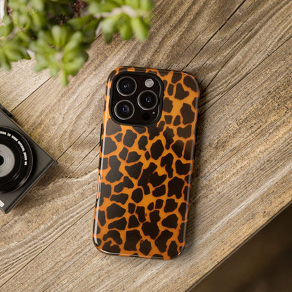 Leopard Print Tough Phone Case — Slim Protective iPhone Cover