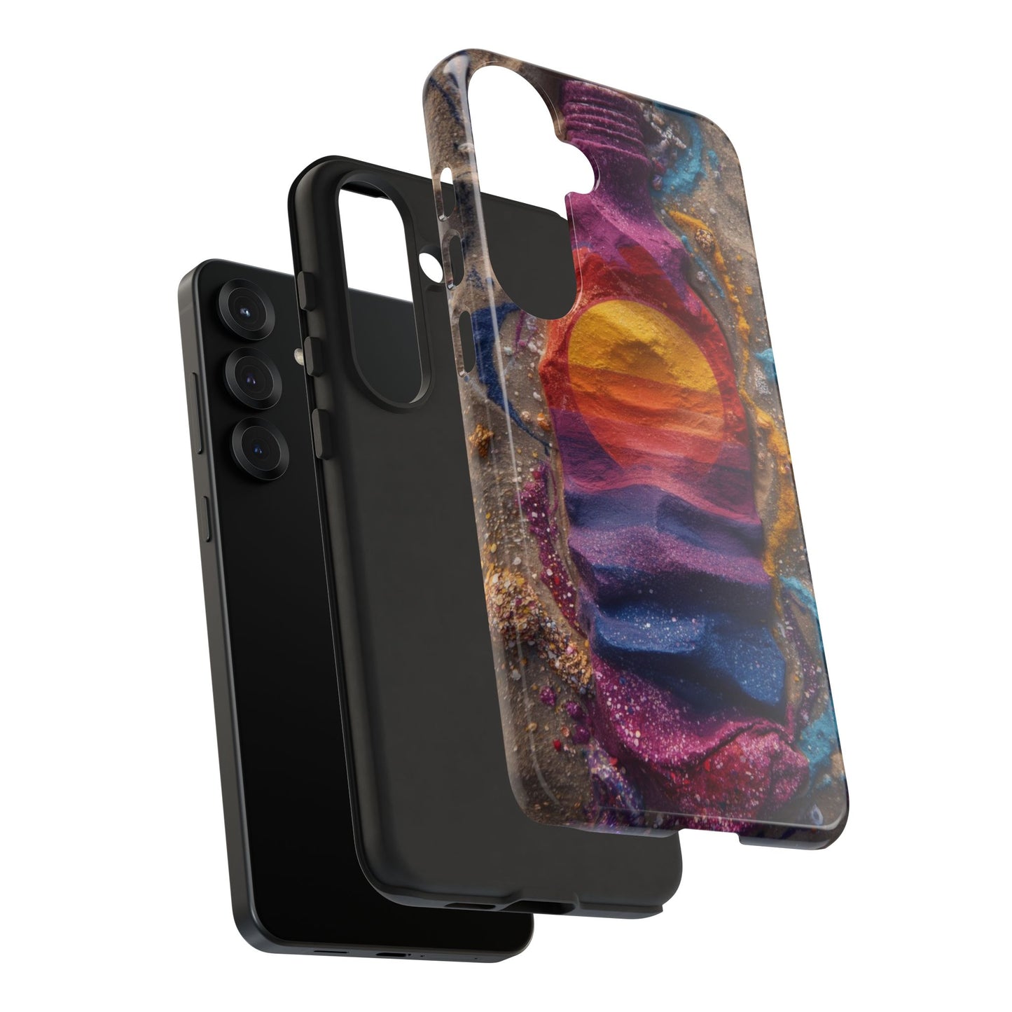 Phone Case — Colorful Sand Art Sunset Tough Protective Case