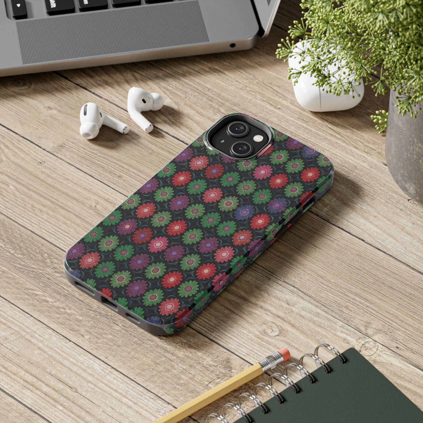 Copy of Floral Sunflower Tough Phone Case — Neutral Daisy Pattern Protective Cover