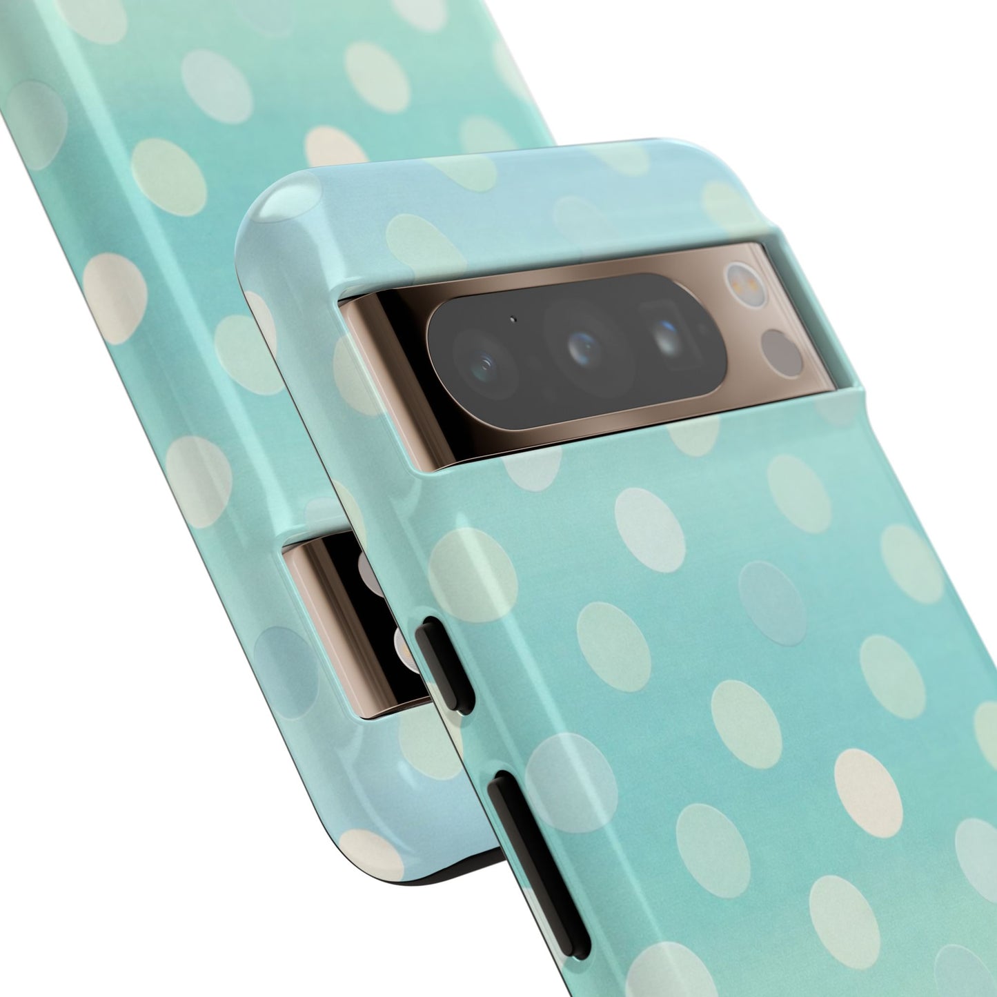 Abstract Palm Tough Phone Case — Minimal Coastal Blue Protective Cover