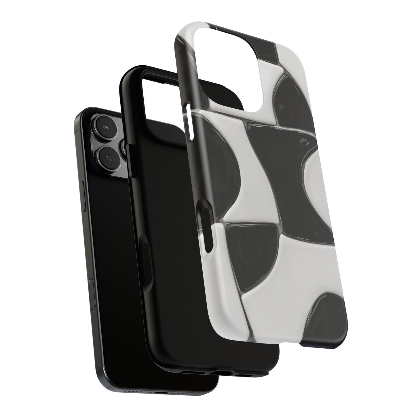 Black & White Abstract Pattern Tough Phone Case