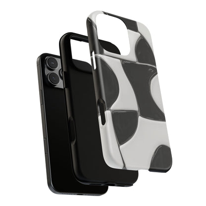 Black & White Abstract Pattern Tough Phone Case