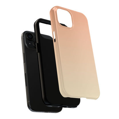 Gradient Tough Phone Case — Peach Ombre Protective Cover