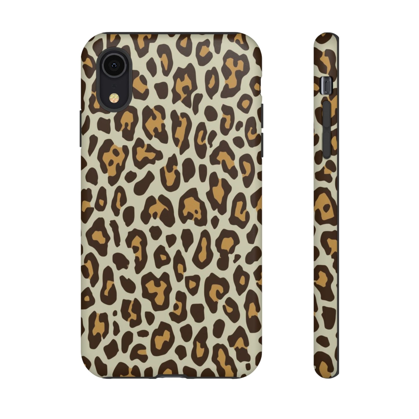 Leopard Print Tough Phone Case — Durable Protective Animal Print Case