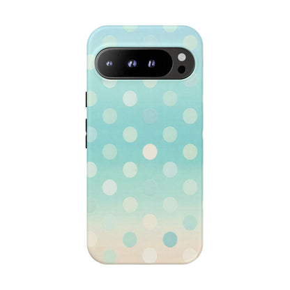 Abstract Palm Tough Phone Case — Minimal Coastal Blue Protective Cover