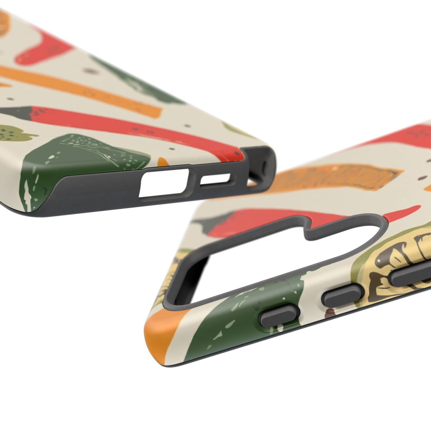 Spicy Peppers Phone Case – Colorful Chili, Lime & Citrus Pattern
