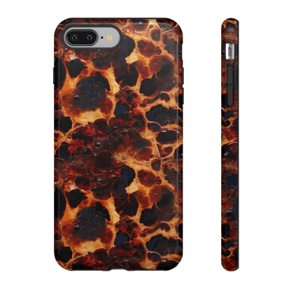 Tortoiseshell Phone Case — Protective iPhone Cover with Classic Amber Pattern