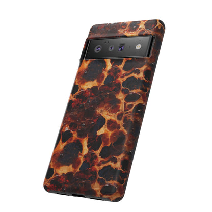 Tortoiseshell Phone Case — Protective iPhone Cover with Classic Amber Pattern