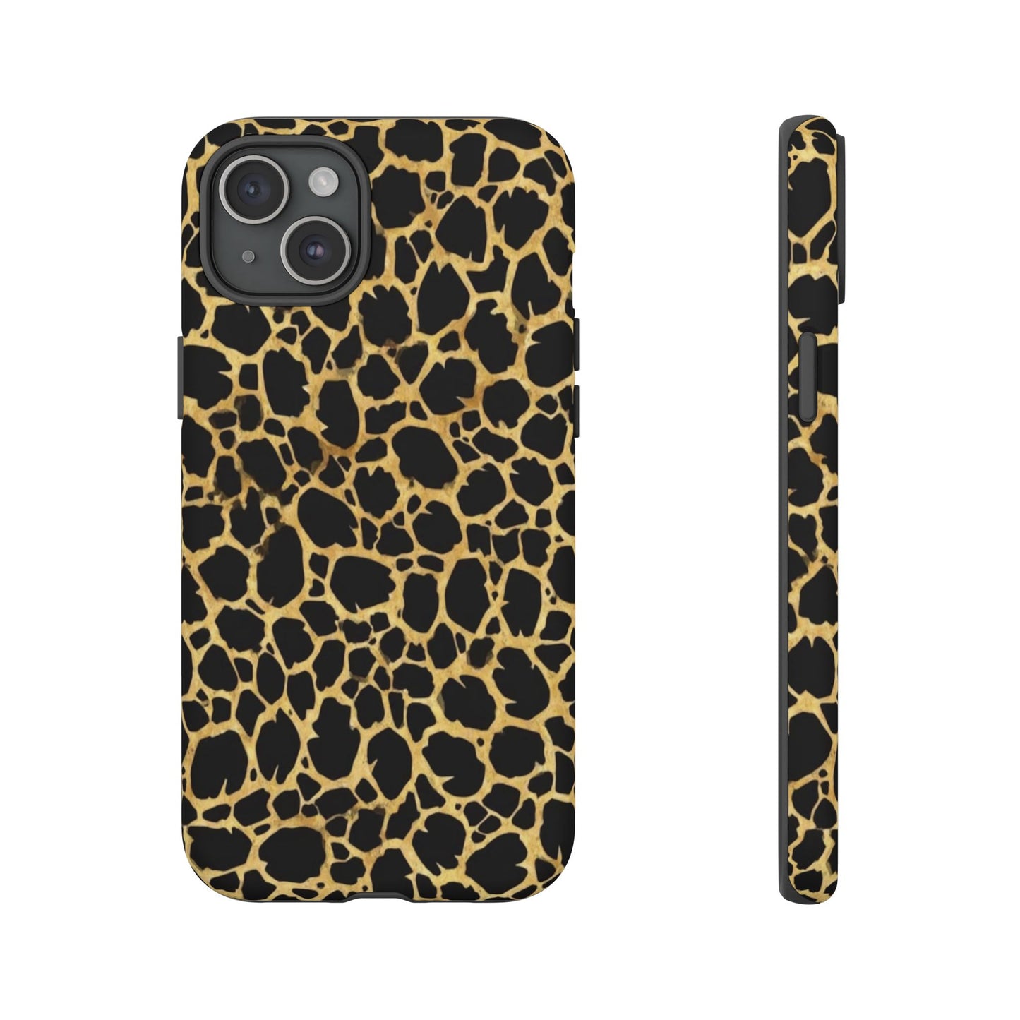 Giraffe Print Tough Phone Case — Durable Leopard-Style Protective Cover