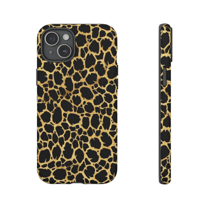 Giraffe Print Tough Phone Case — Durable Leopard-Style Protective Cover