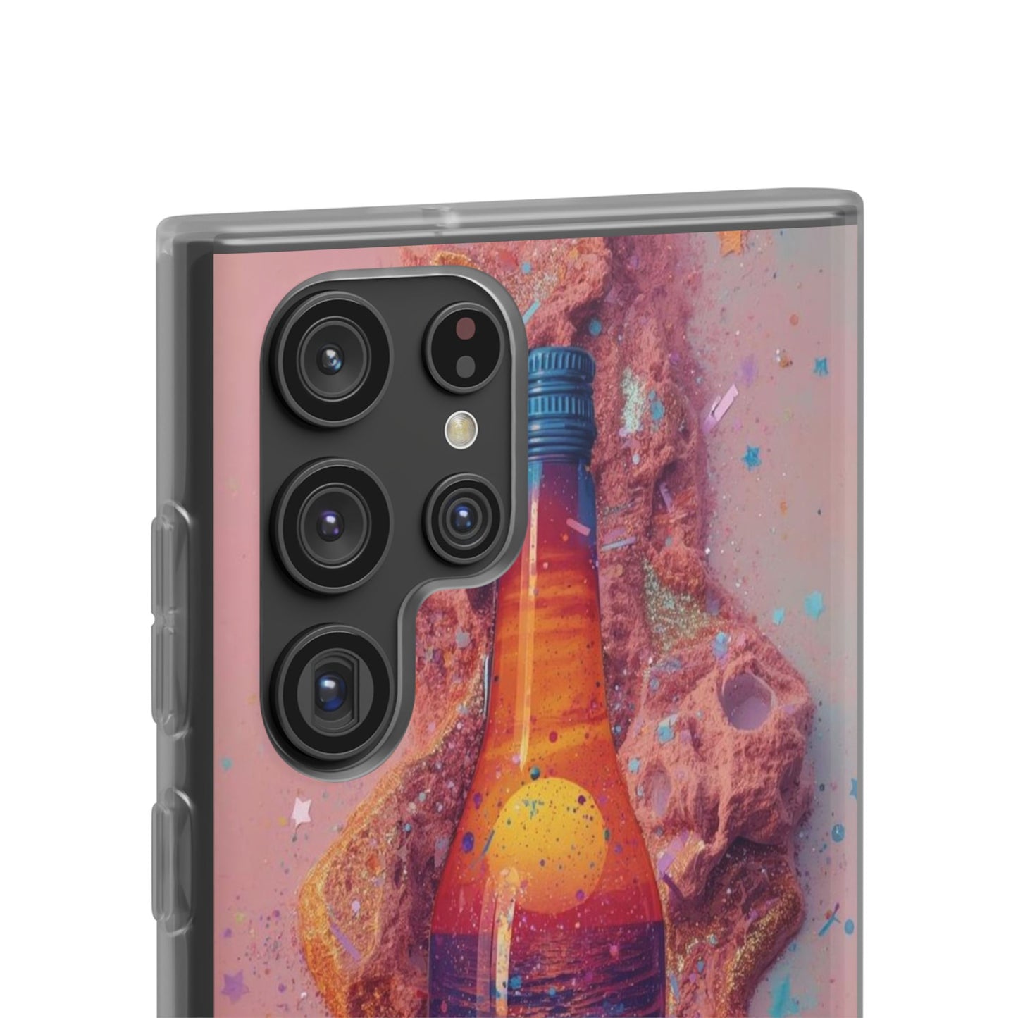 Phone Case — Surreal Sunset Bottle Art Flexible Protective Cover