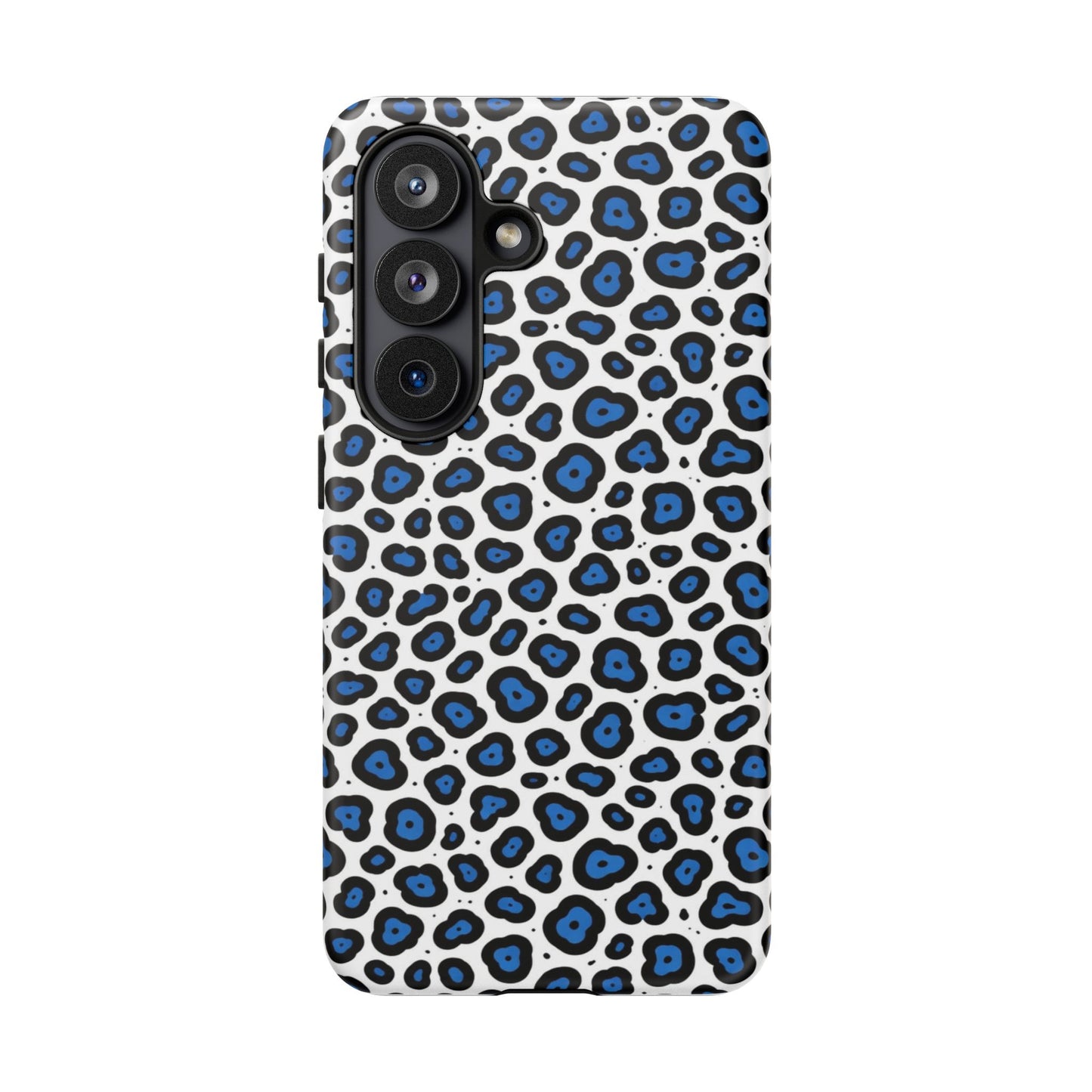 Blue Leopard Print Phone Case – Tough Protective Cover