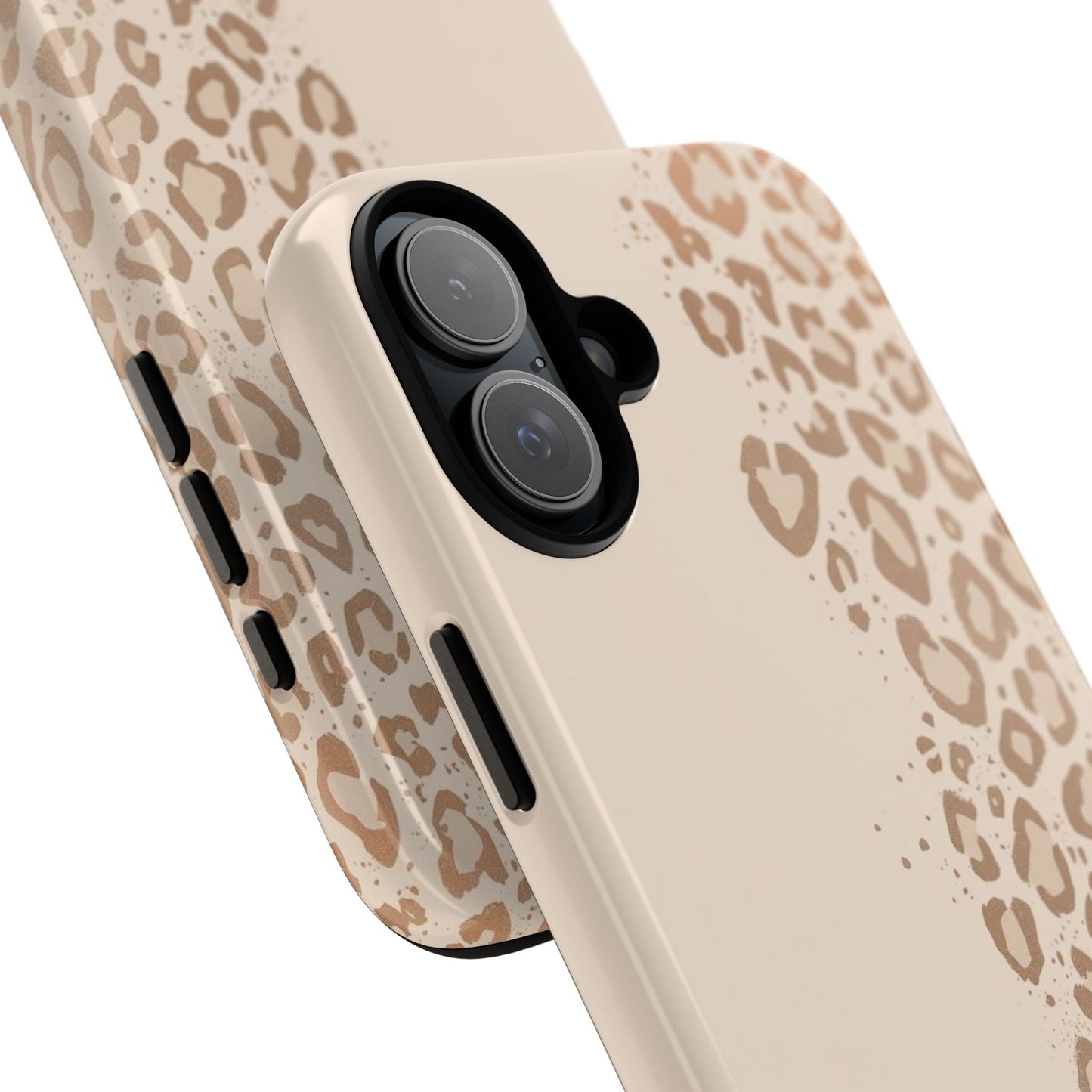Phone Case – Beige Leopard Print Protective Cover