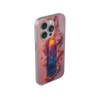 Phone Case — Surreal Sunset Bottle Art Flexible Protective Cover
