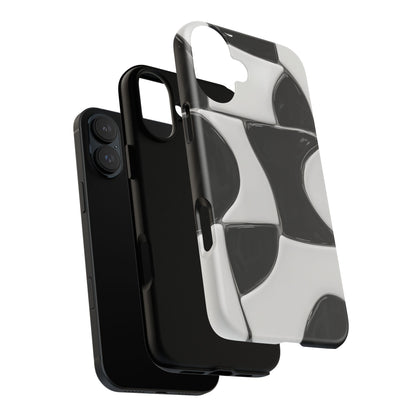 Black & White Abstract Pattern Tough Phone Case
