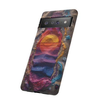 Phone Case — Colorful Sand Art Sunset Tough Protective Case