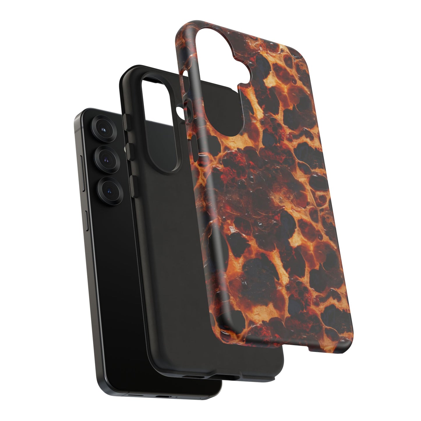 Tortoiseshell Phone Case — Protective iPhone Cover with Classic Amber Pattern